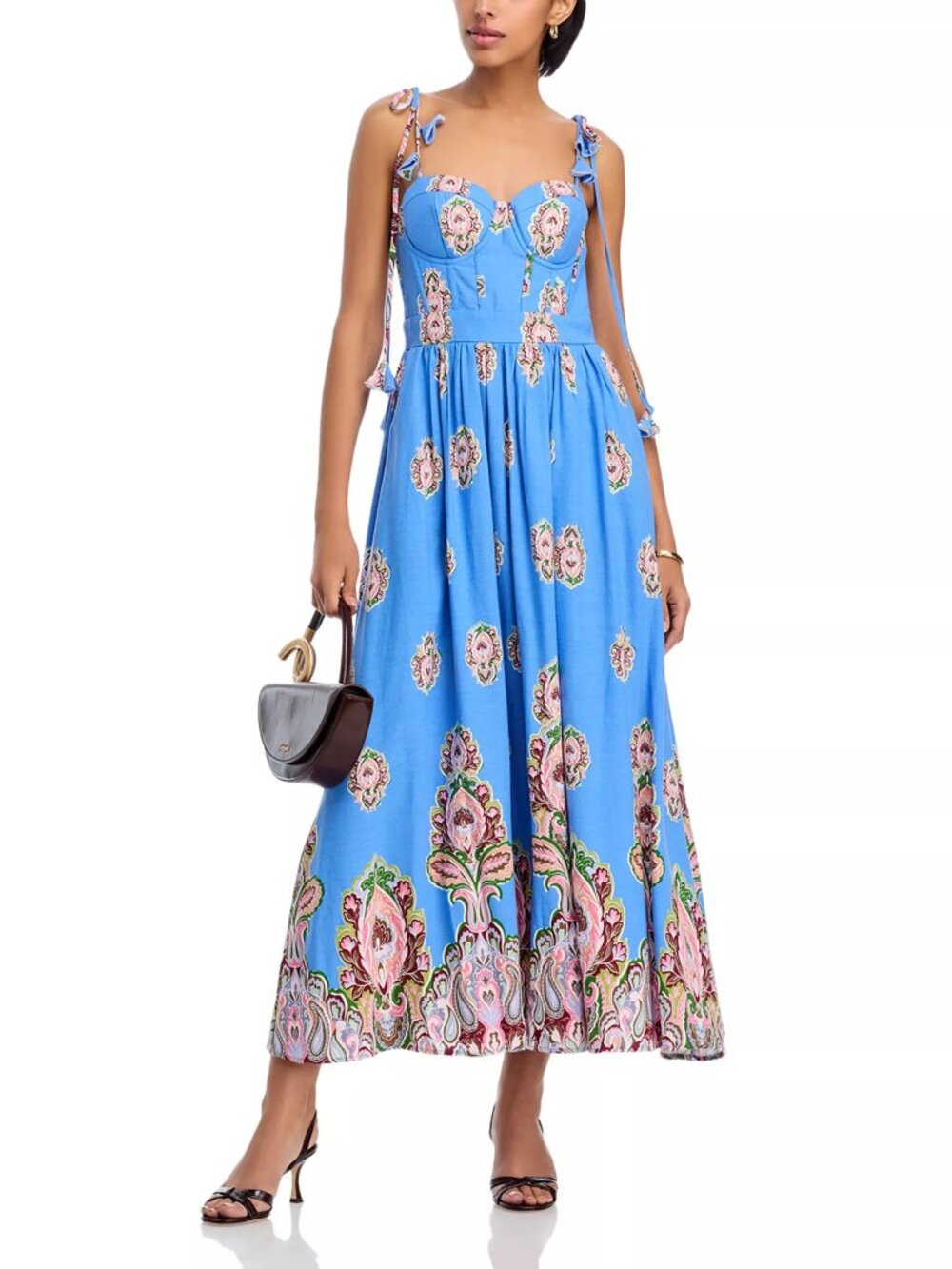 AQUA Ombre Paisley Midi Dress - NWT - XL